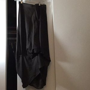 Gathered skirt fine linen